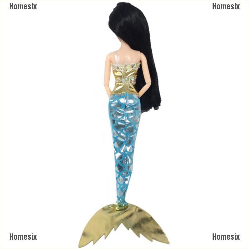 [HoMSI] 3Pcs Glittering Mermaid Doll Clothes Accessories Girls Gift Fit 30cm Barbie SUU