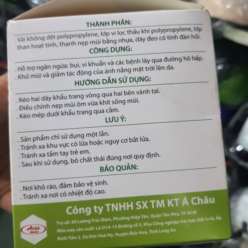 khẩu trang cho gia đình của hãng mũ bảo hiểm asia