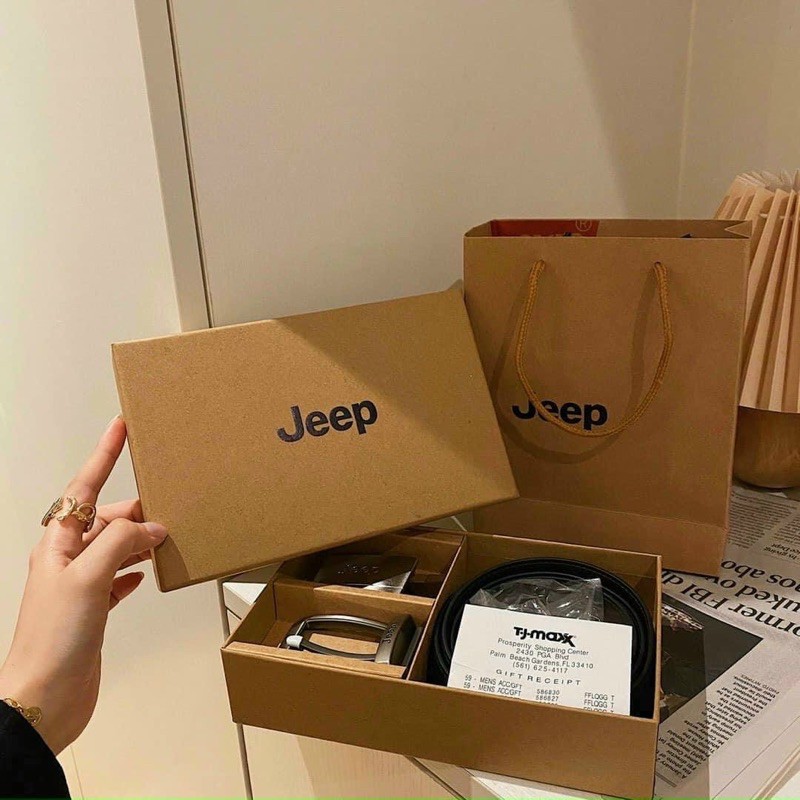 Dây lưng, thắt lưng 2 mặt JEEP