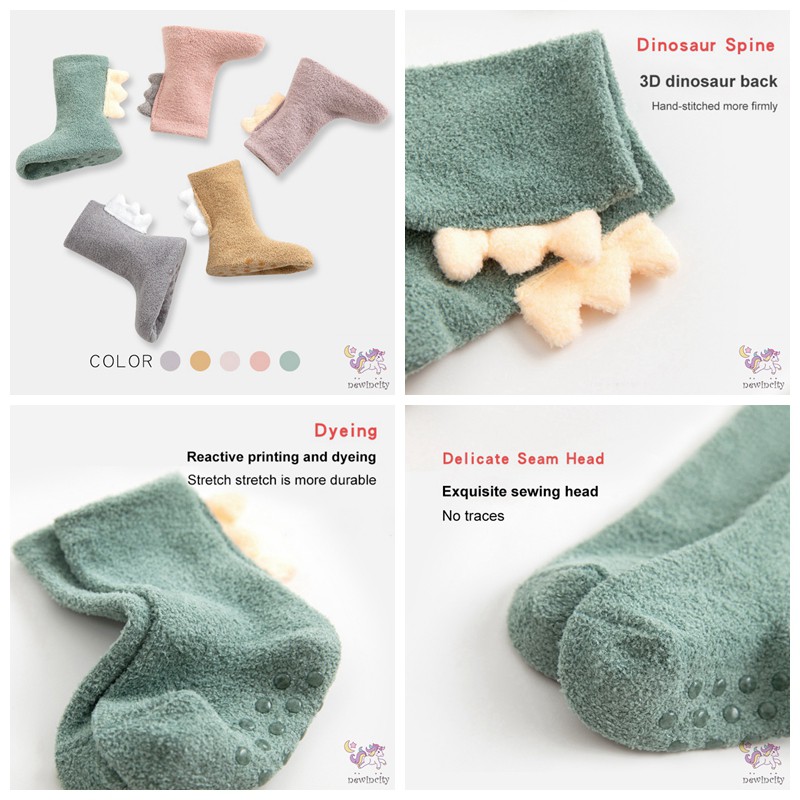Vớ lông cừu giữ ấm chống trượt phong cách Hàn Quốc hợp thời trang cho bé