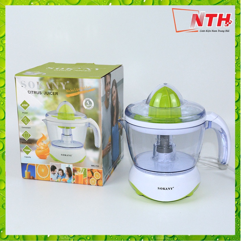 Máy Vắt Cam Tự Động Sokany / Senka 725 Dung Tích 700ml Cao Cấp Tiện Lợi - NTH