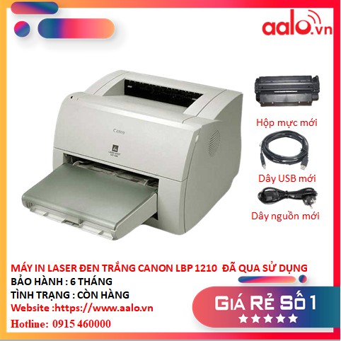 MÁY IN LASER ĐEN TRẮNG CANON LBP 1210 ĐÃ QUA SỬ DỤNG - AALO.VN