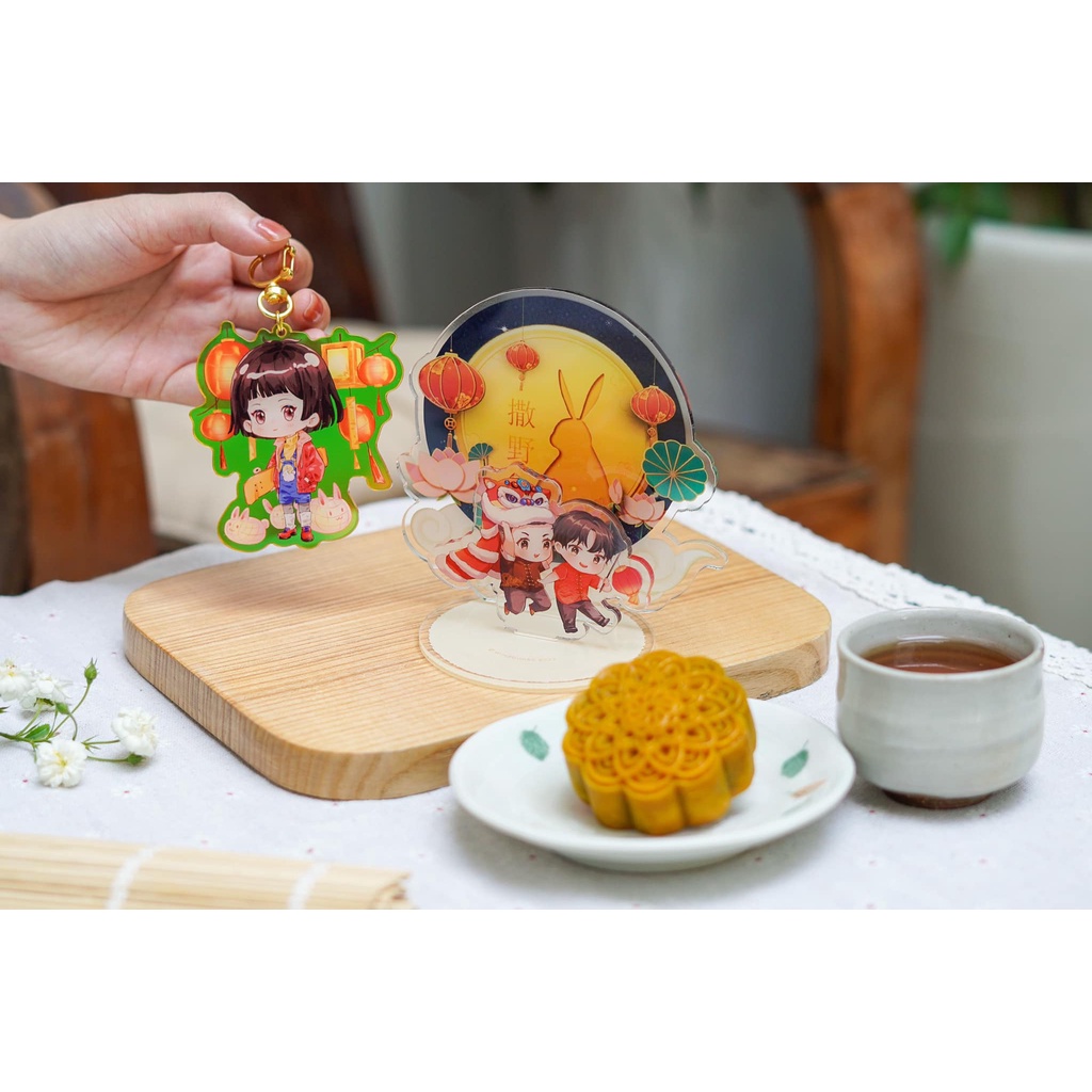 Standee Ngang tàng - móc khóa gương Cố Miểu