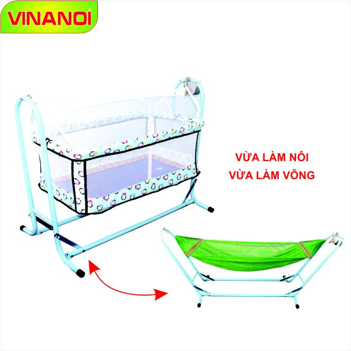 Nôi võng tự động cho bé 2 trong 1 Vinanoi - NV25X