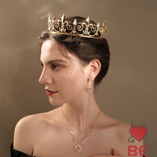 YADORNOS Vương miện hợp kim đính đá toàn bộ cho nam nữ