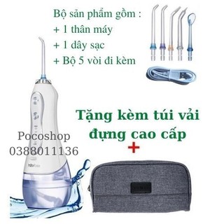 Máy tăm nước cầm tay H2ofloss HF6/HF6P/HF9P Phiên bản cao cấp 5 tốc độ bảo hành 6 tháng dung tích 300ml