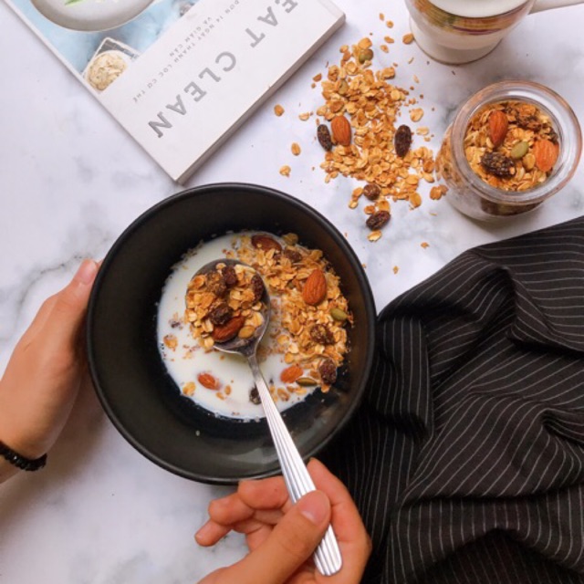 Ngũ cốc Granola không đường ăn kiêng các vị