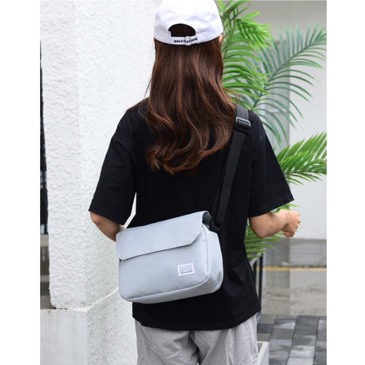 Túi đeo chéo nam thời trang vải canvas, túi chéo nữ unisex phong cách cá tính hàn quốc T60 Ladoll