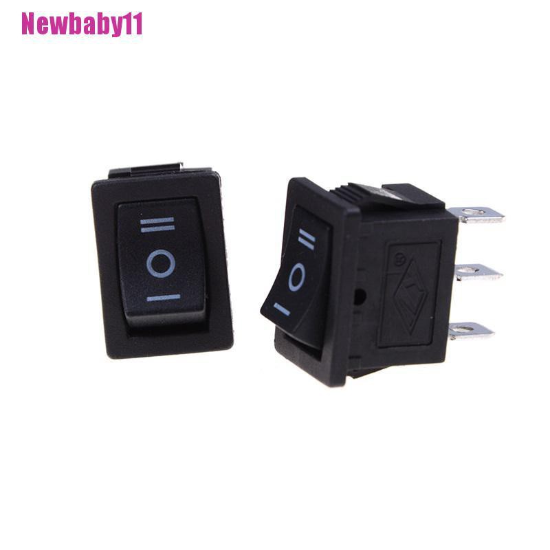 Set 5 Công Tắc Bật / Tắt Mini 3 Chấu Màu Đen AC 6A / 250V SPDT On / On