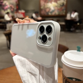 Ốp Điện Thoại Cứng Chống Sốc Viền Kim Loại Cho iPhone 13 Pro Max 11 12 Pro Max