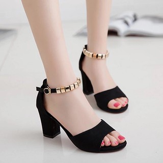 (Hàng Việt Nam ) Guốc Cao gót quai cườm 7cm duyên dáng cực rẻ
