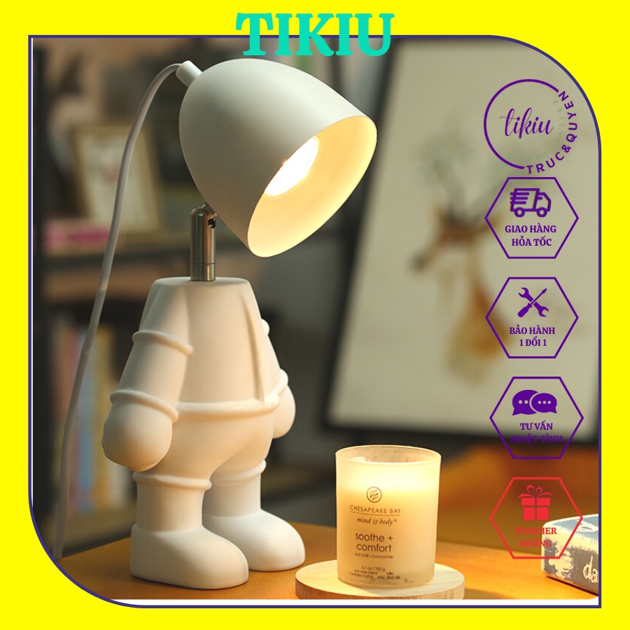 Đèn Đốt Nến Thơm TIKIU Phong Cách KUTE MÔ HÌNH ROBOT DỄ THƯƠNG Phụ kiện nến thơm Yankee, Bath & Body Works 2022