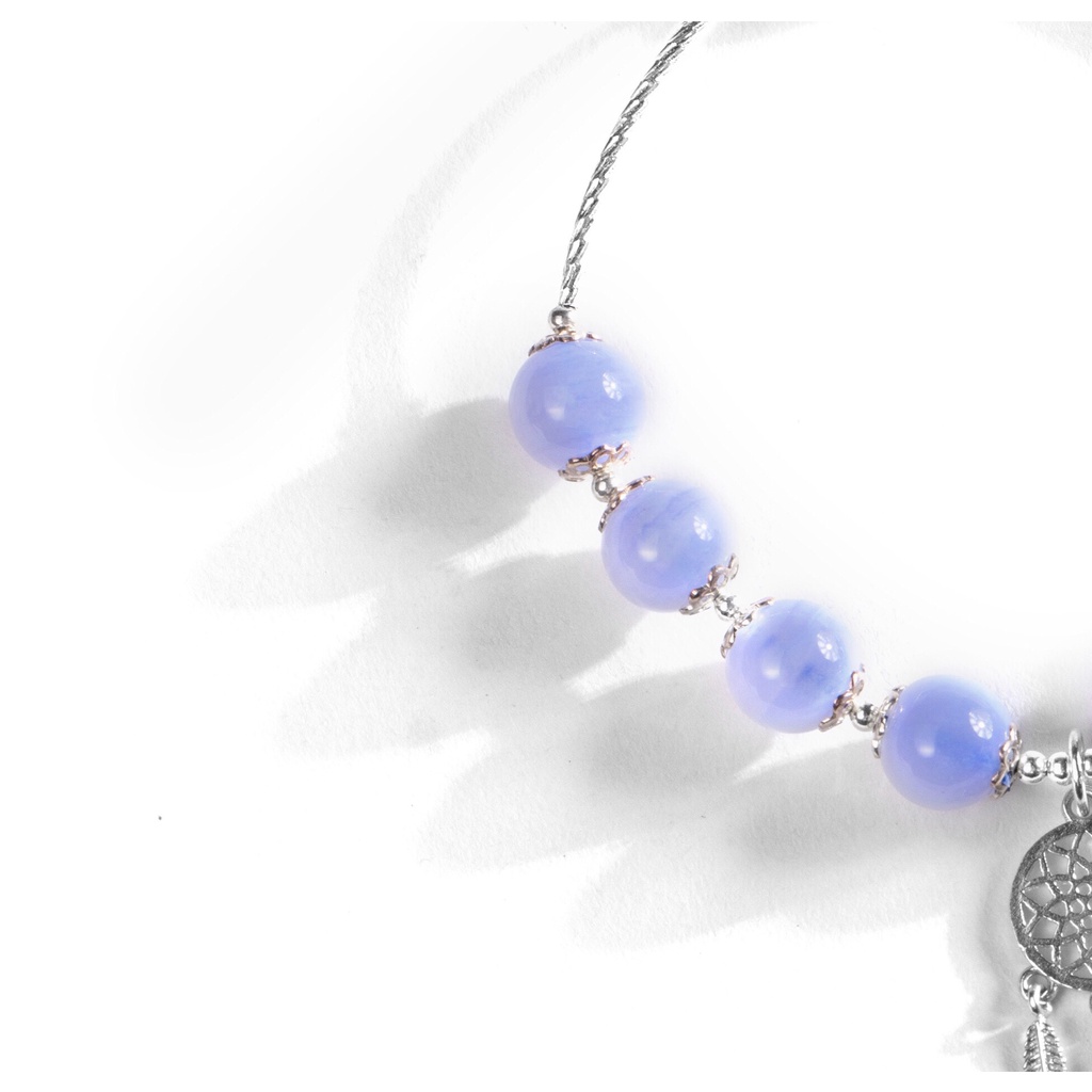 Vòng kiềng đá Chalcedony xanh - GaiA by Yang
