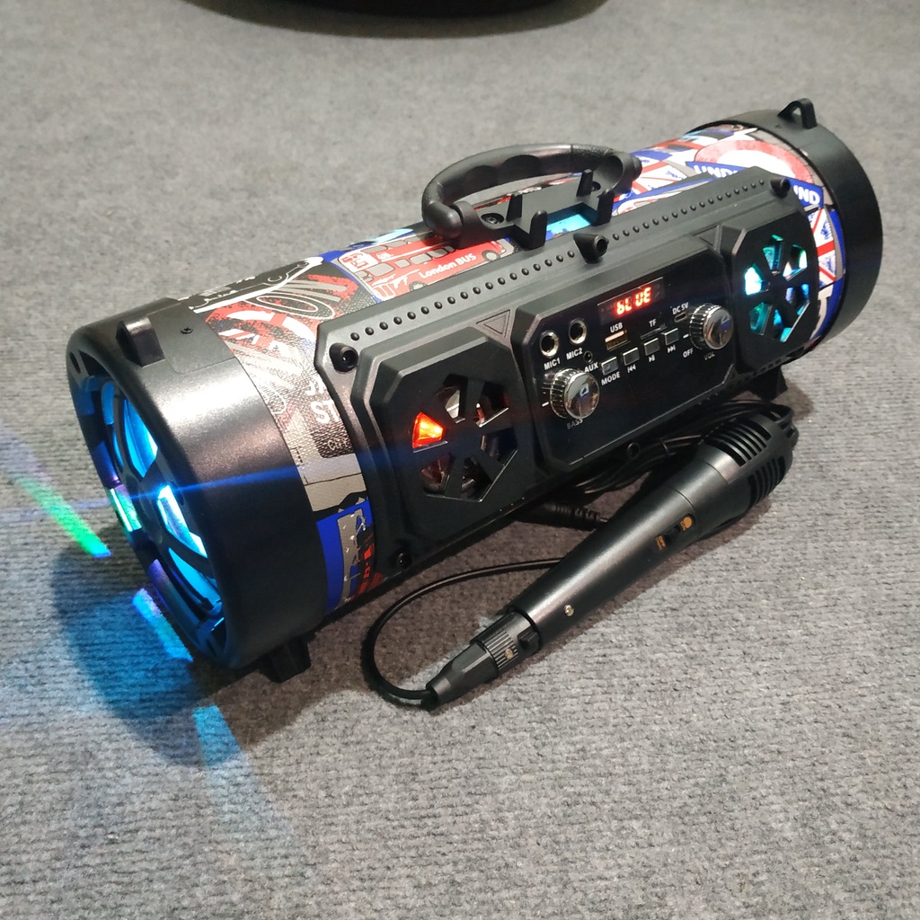 Loa Karaoke Bluetooth M17 Kèm Micro Dây 2m