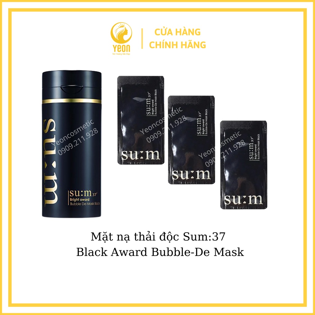 Mặt nạ thải độc sum: 37 Black Award Bubble-De Mask