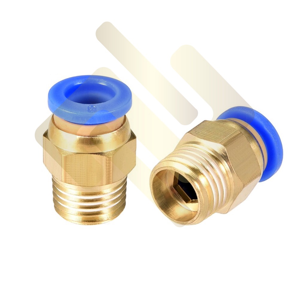 Khớp nối ren 13mm ra ống 8mm - cút cắm nhanh ống hơi - dùng nhiều trong tự động hóa