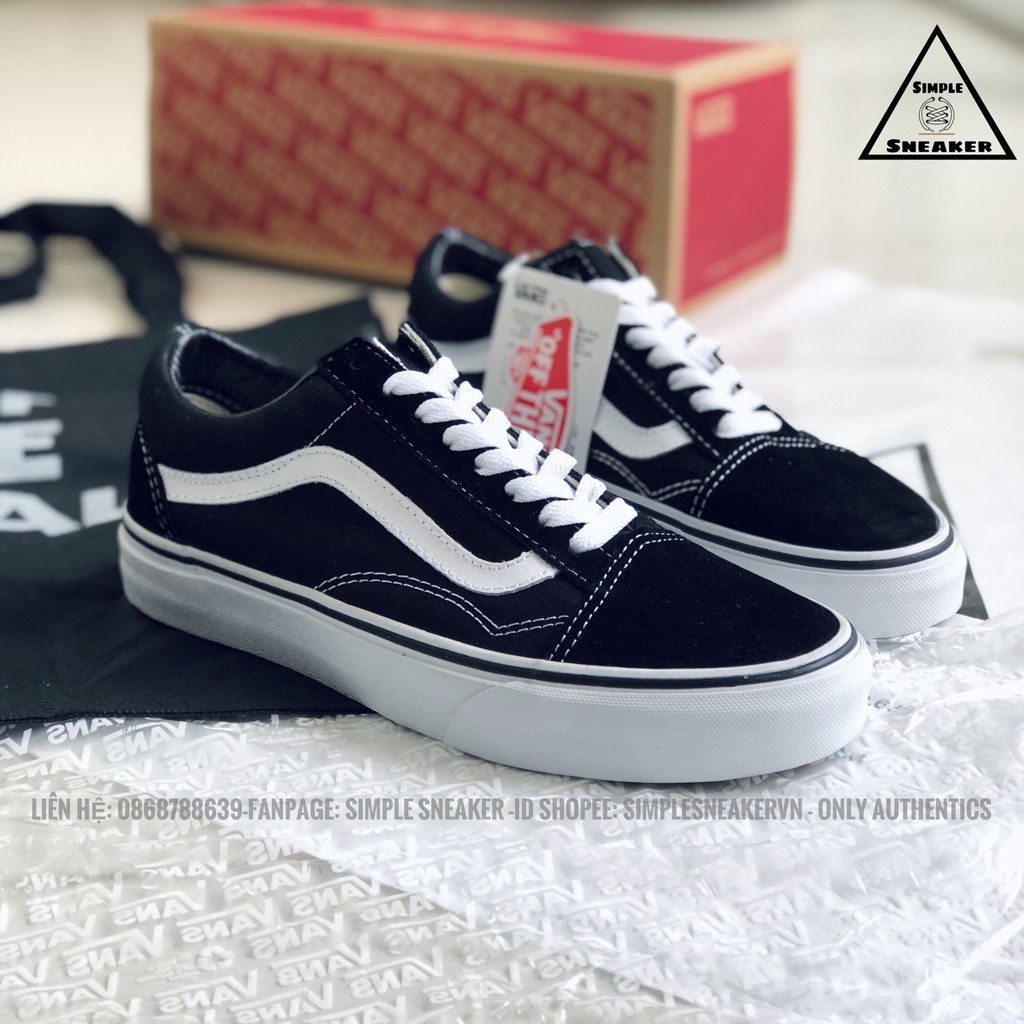 Giày Vans 🔴FREESHIP🔴Vans Old Skool Classic Black Chính Hãng - Giày Vans OS Đen Chuẩn Auth [VANSREAL]