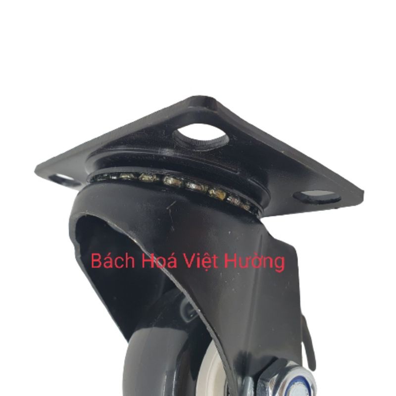 Bộ 4 bánh xe đẩy hàng xoay 360 độ có khoá chống xoay chống trượt 4cm