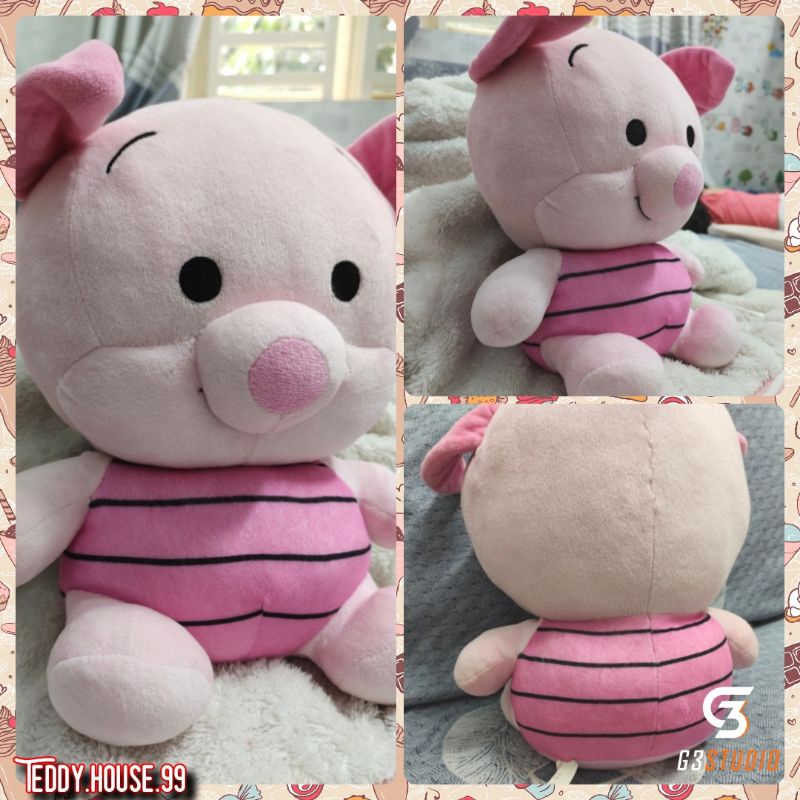 Gấu bông Heo bạn Pooh chất miniso 30cm - Hàng si kiện Nhật