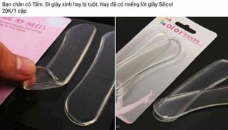 Lót gót giày silicon