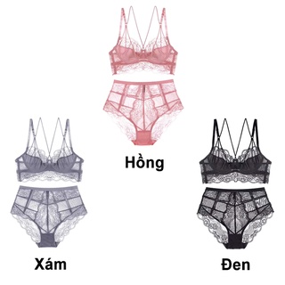 Bộ đồ lót nữ bralette ren cao cấp BERI 048-049