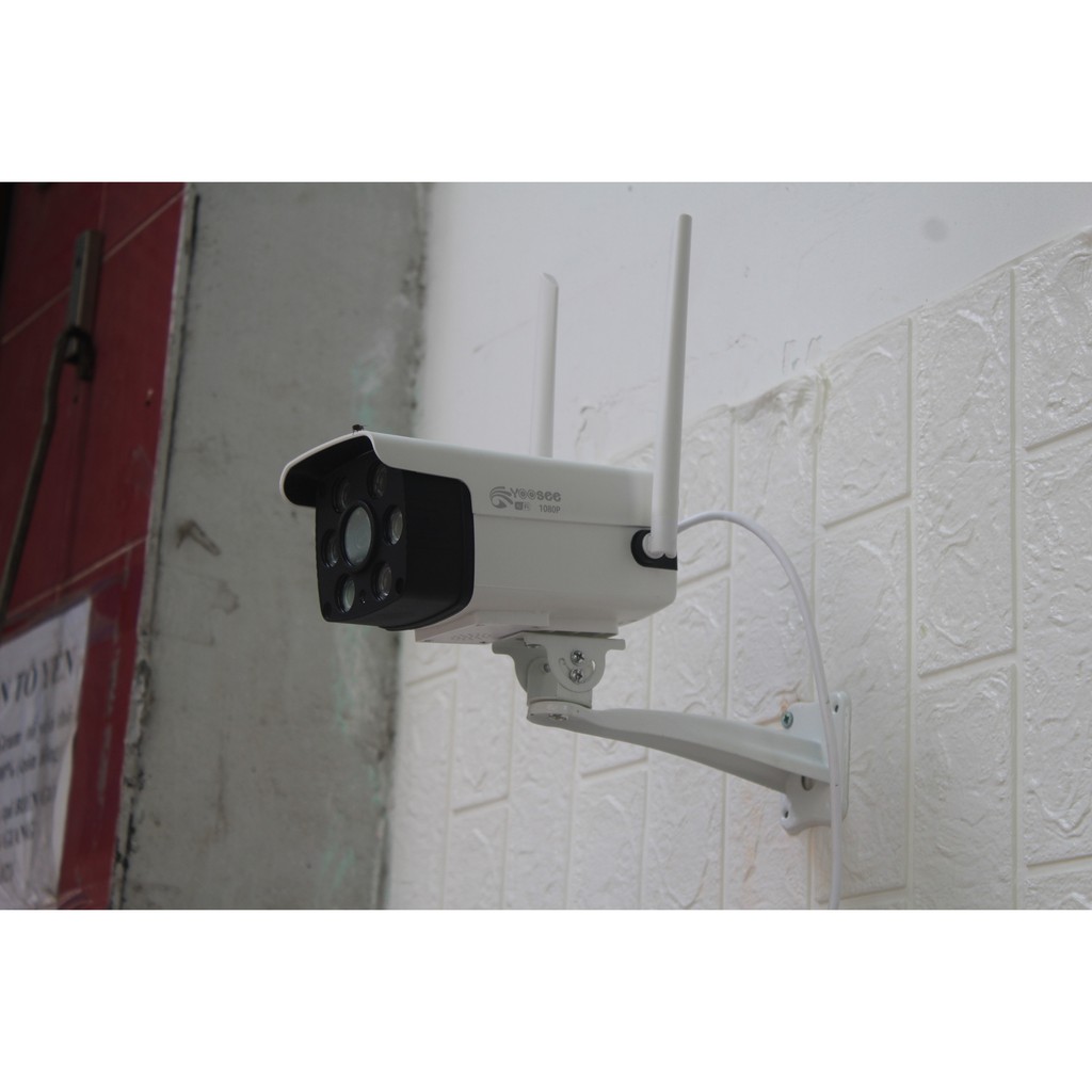 [Mã 11ELSALE hoàn 7% đơn 300K] Camera Lắp Ngoài Trời Vuông - Tích Hợp Đèn Led Chiếu Sáng