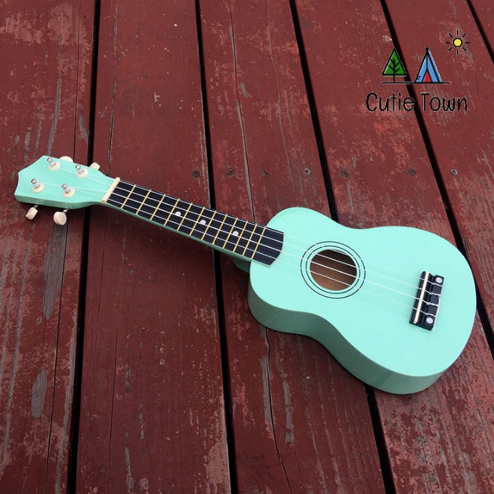 Đàn Ukulele Soprano Gỗ Tốt Cho Người Mới Tập - Cutie Town - Màu Hồng