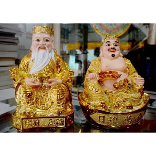 tượng 2 ông thần tài thổ địa kim sa vàng