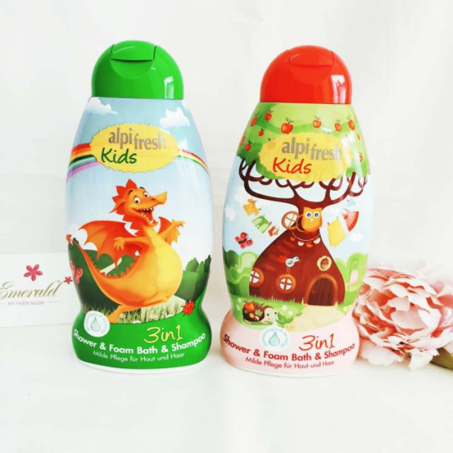 Sữa tắm gội toàn thân cho bé Alpi Fresh Kids 3in1