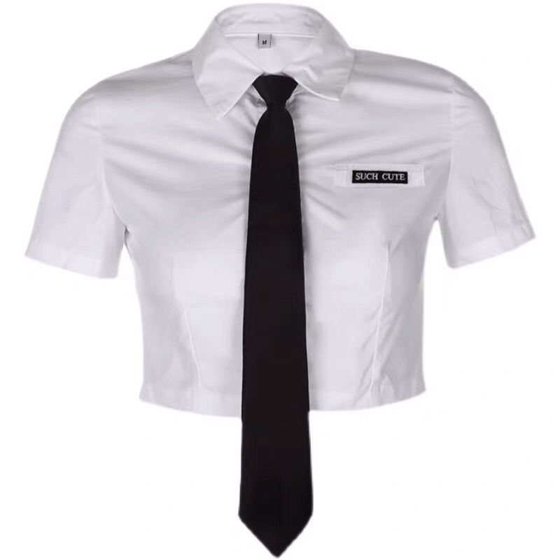 Áo sơmi croptop tay NGẮN và DÀI phong cách cá tính