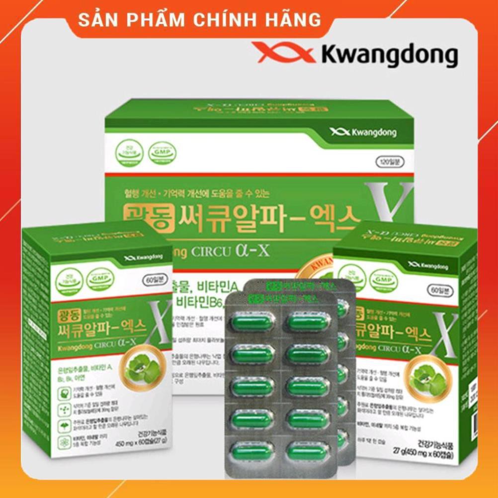 Viên uống bổ não Kwangdong Circu hộp 120 viên của Hàn Quốc