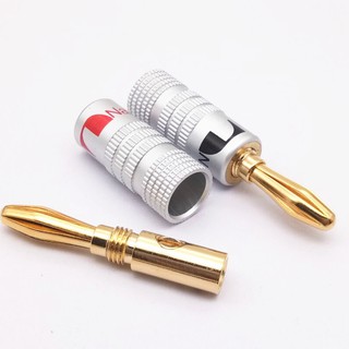 Cặp Jack bắp chuối 4mm Nakamichi (Đỏ + Đen)