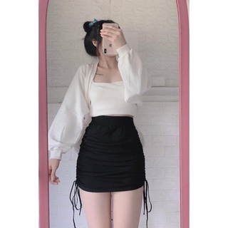 Set 2 món áo khoác cánh dơi + áo 2 dây♻️