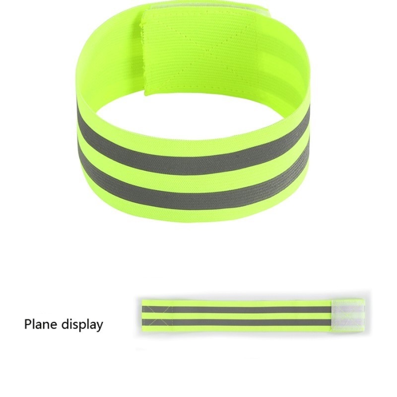 Băng Đeo Cánh Tay Phản Quang Co Giãn Điều Chỉnh Được Dành Cho Chạy Bộ Đạp Xe Ban Đêm