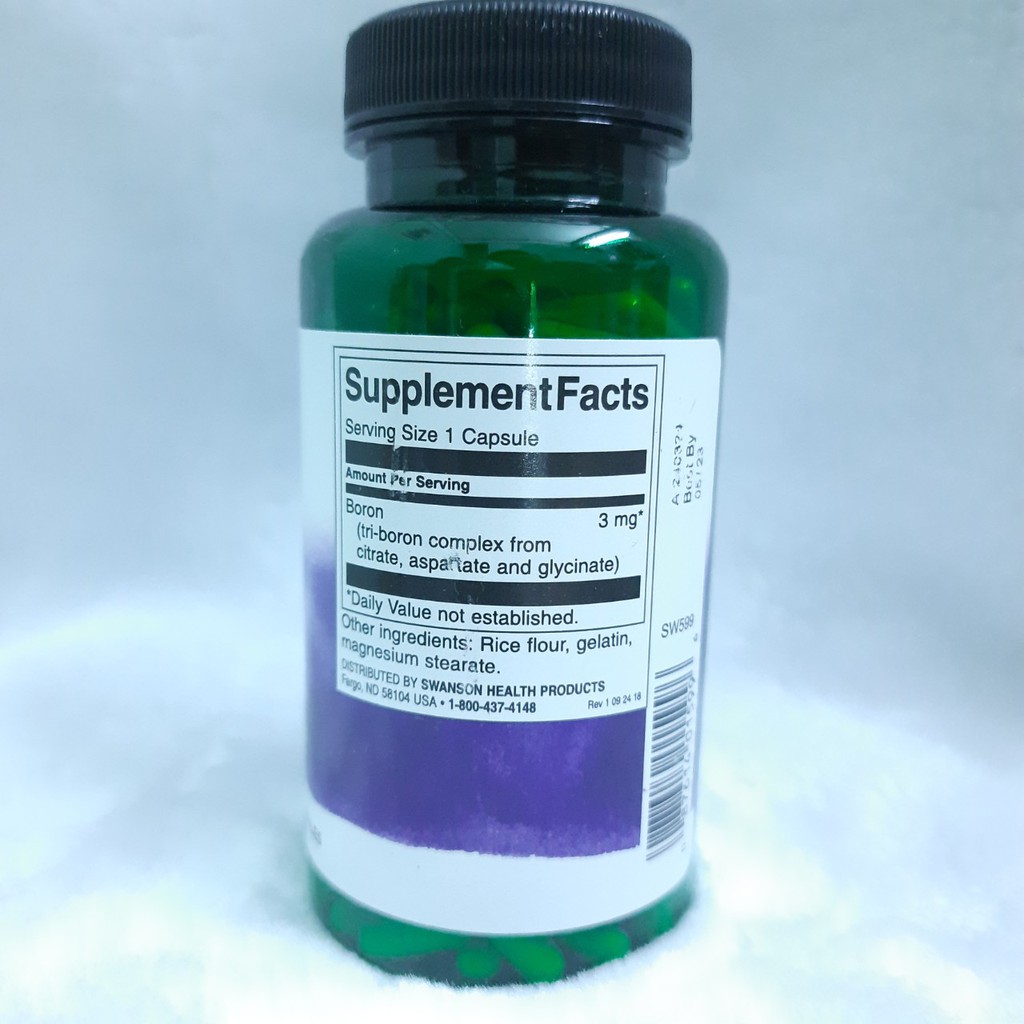 Swanson Viên Uống Hỗ Trợ Tăng Testosterone - Triple Boron 250 viên