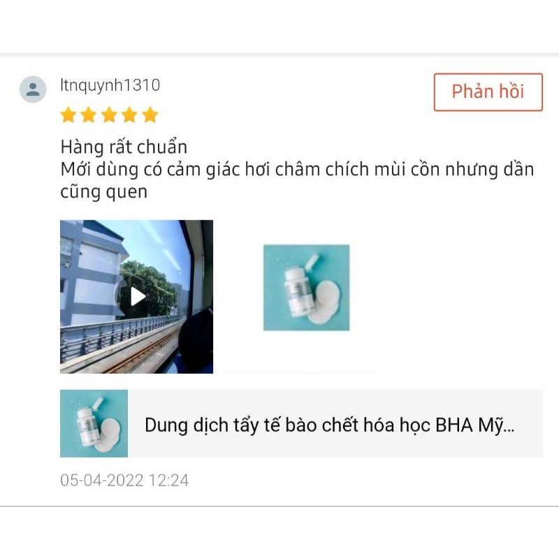 Dung dịch BHA tẩy da chết hóa học làm sạch sâu Mỹ