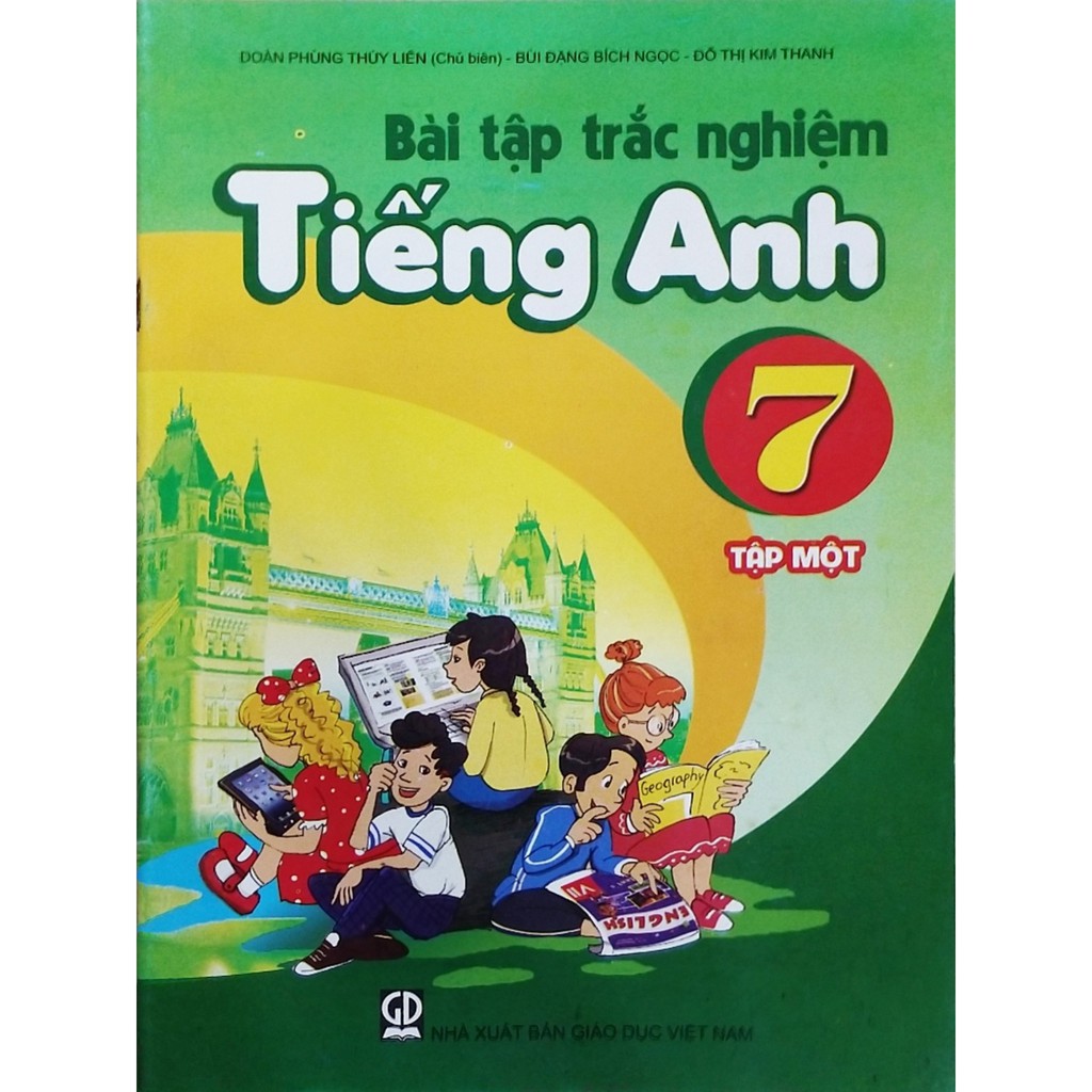 Sách - bài tập trắc nghiệm tiếng anh lớp 7 tập 1,2