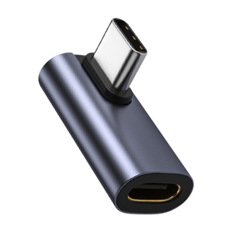 Đầu Nối Dài Chuyển Đổi Dữ Liệu Mở Rộng 90 Độ USB Type C 3 1 Male Sang Female Bằng Hợp Kim Nhôm