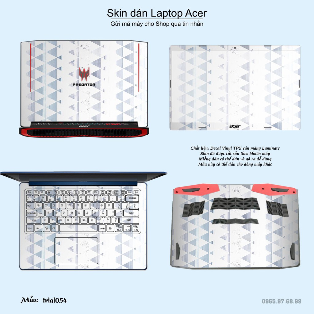 Skin dán Laptop Acer in hình Đa giác _nhiều mẫu 9 (inbox mã máy cho Shop)