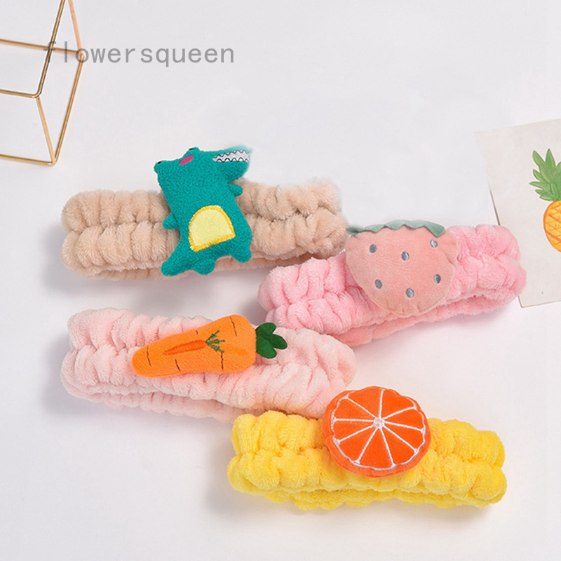 flowersqueen Băng Đô Trang Điểm Hình Động Vật Hoạt Hình Dễ Thương Cho Nữ