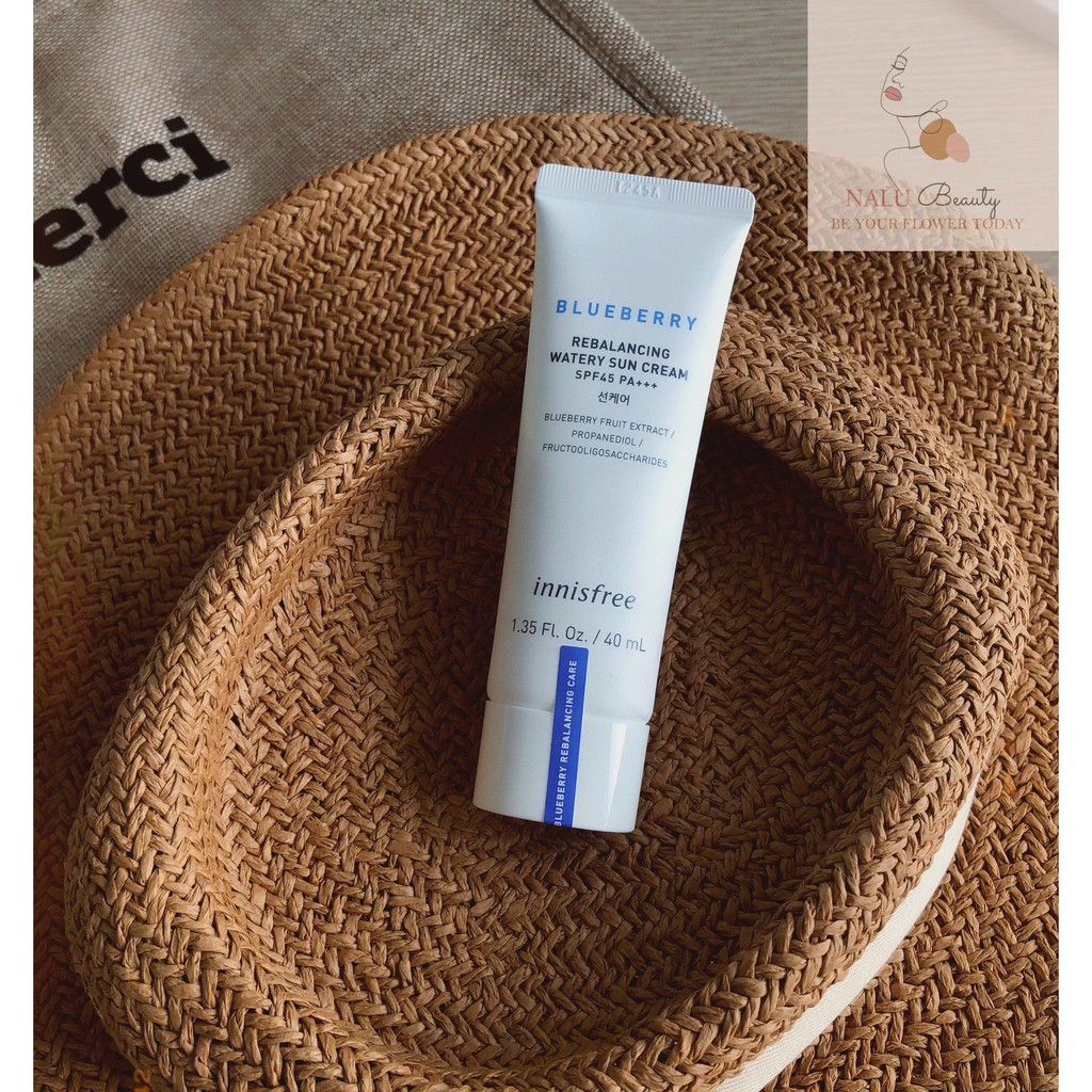 Kem Chống Nắng Innisfree Blueberry Rebalancing Watery Sun Cream SPF37 PA+++