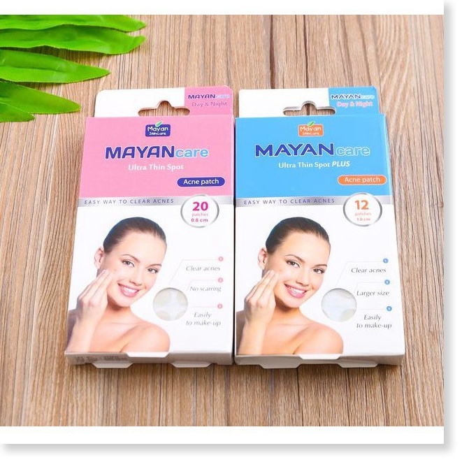Miếng dán mụn Mayan hộp 20 miếng tặng thêm 4 miếng giá không đổi