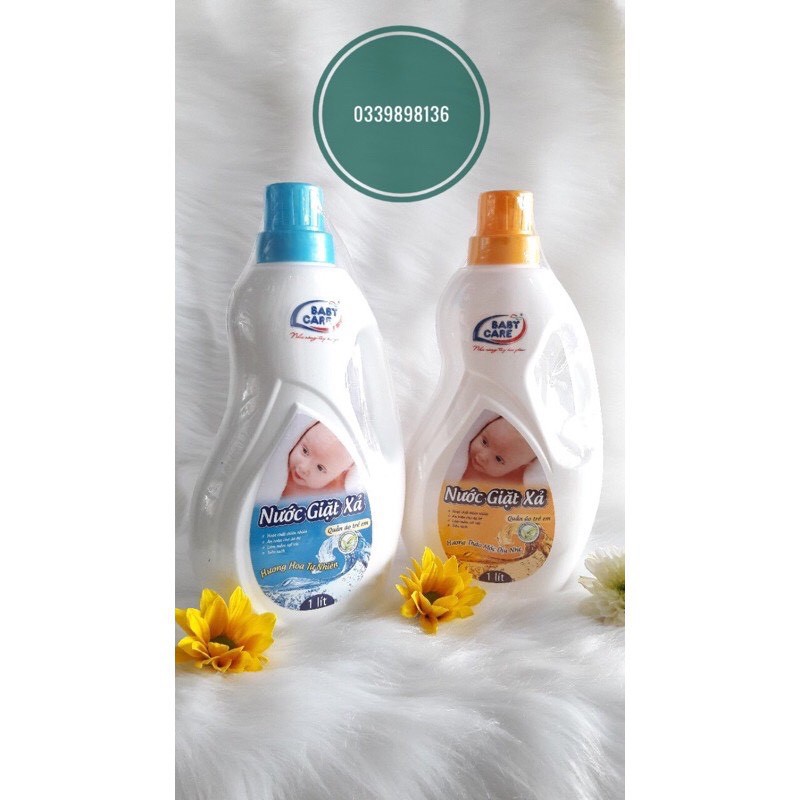 NƯỚC GIẬT XÃ VẢI QUẦN ÁO BABY CARE 1 LÍT