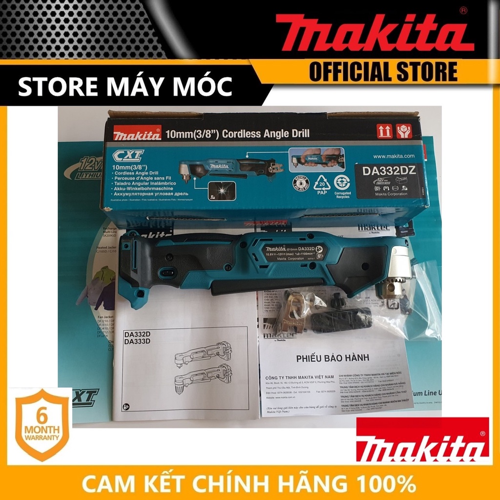 THÂN MÁY KHOAN GÓC PIN 12V MAKITA DA332DZ - HÀNG CHÍNH HÃNG