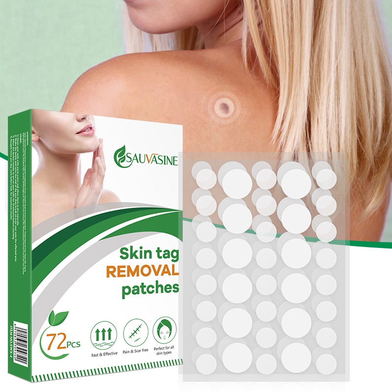 Sauvasine Miếng Dán Loại Bỏ Mụn Thịt Trên Da Mặt (Một Hộp)