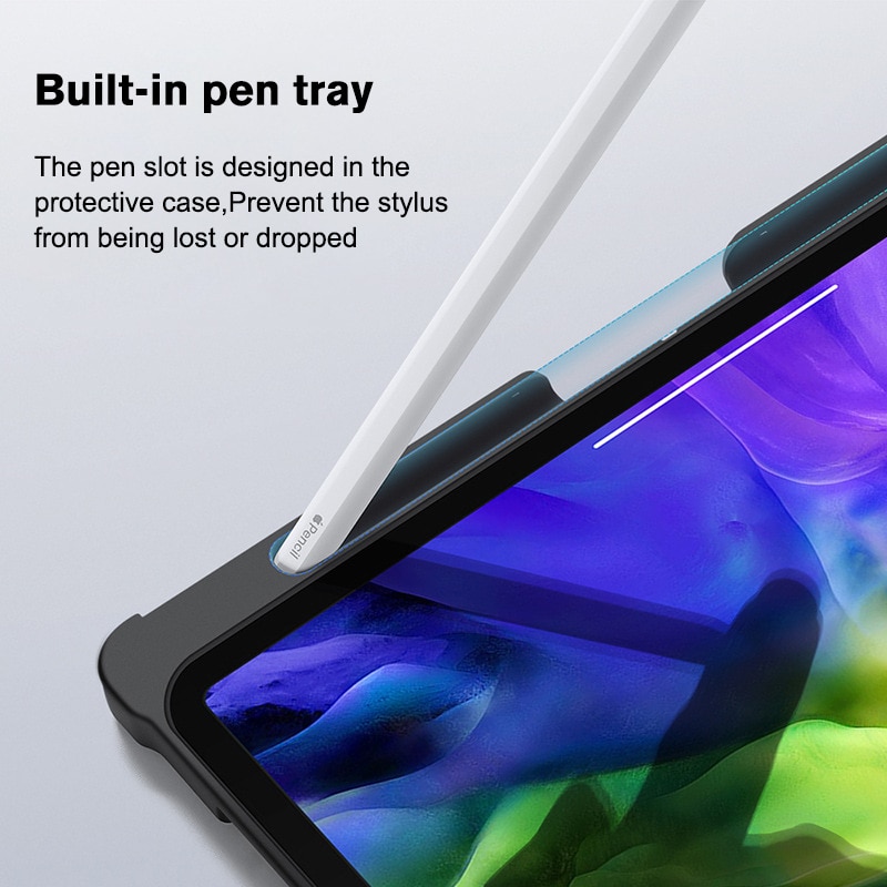 Hexu Ốp Máy Tính Bảng Kiêm Bàn Phím Bluetooth Cho Ipad Pro 11 M1 2021 10.5 10.2 8th Gen Air 3 2 9.7 Air 4 4th Gen 10.9Inch 2020 2018 | BigBuy360 - bigbuy360.vn