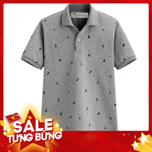 Áo thun polo nam họa tiết mỏ neo Pigofashion sang trọng AHT01 - Hàng nhập khẩu