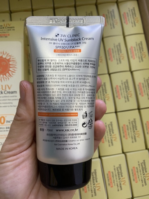 Kem chống nắng Hàn Quốc UV SPF50+