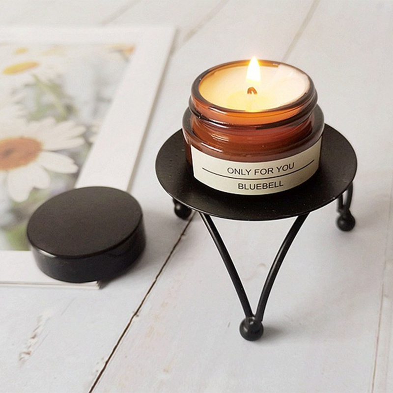 Giá Đỡ Đèn Cầy Hình Tròn Bằng Sắt Độc Đáo Trang Trí Nhà Cửa / Tiệc Cưới