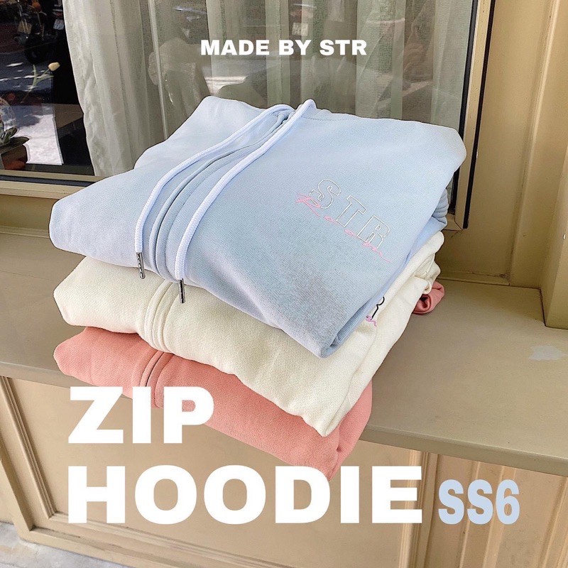 [STORY MADE] [STR] [ẢNH THẬT SHOP CHỤP] Áo Zip Hoodie SS6 logo in STR ROOM A2007